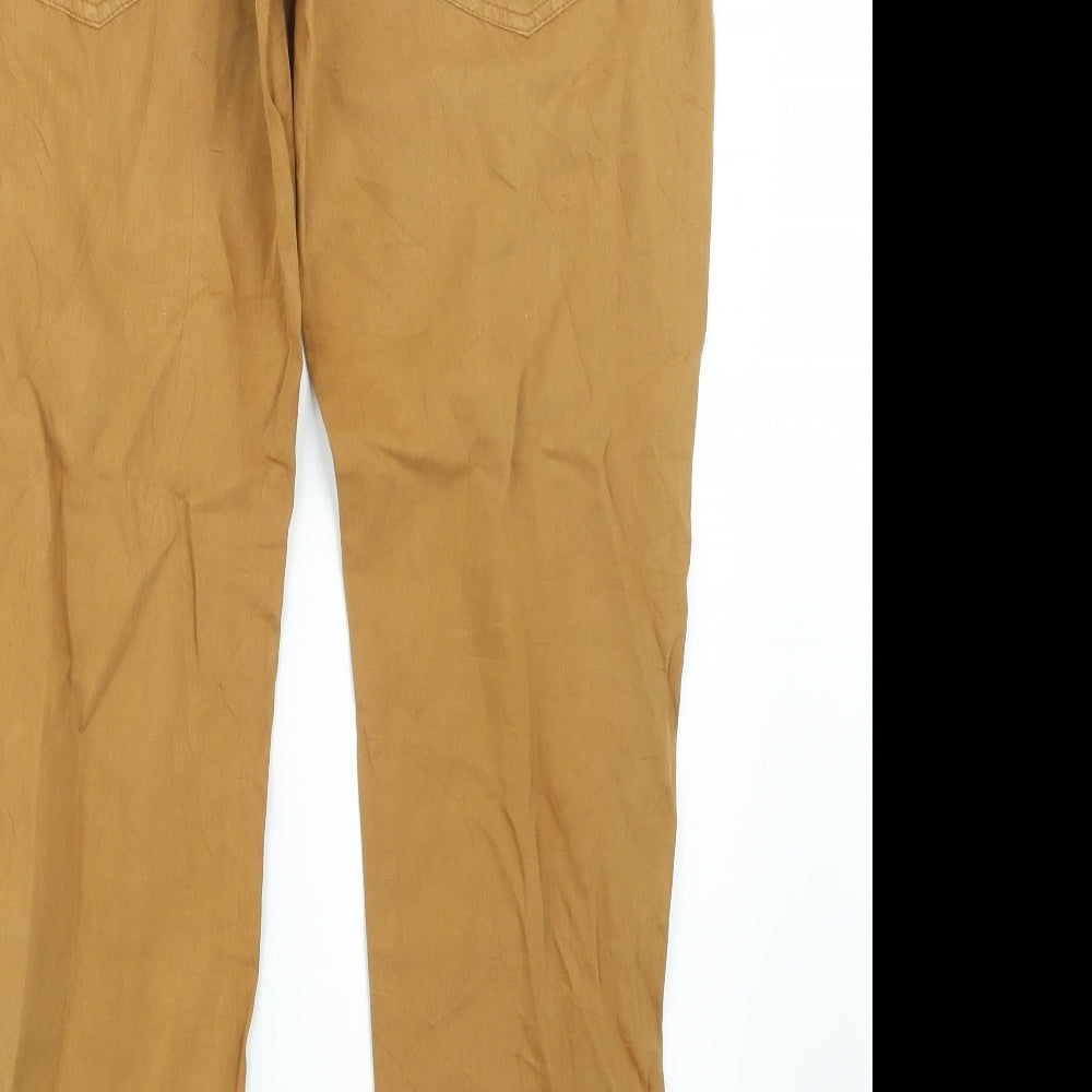 Sisley Womens Brown Trousers Size 35 in L29 in