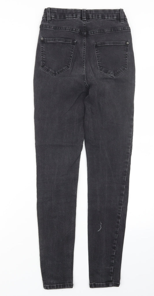 New Look Womens Black Denim Straight Jeans Size 8 L27 in