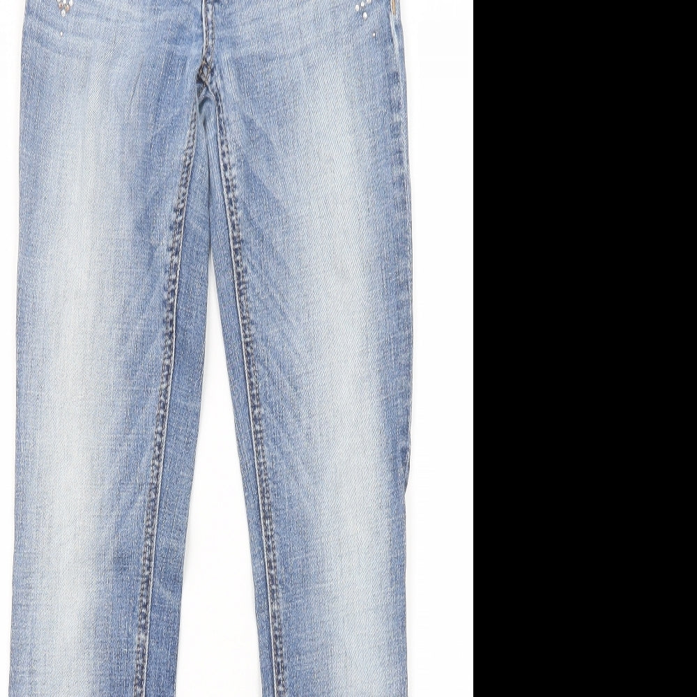 Hollister Womens Blue Denim Straight Jeans Size 27 in L29 in