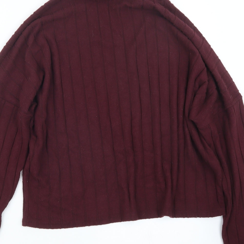 New Look Womens Red Pullover Jumper Size L