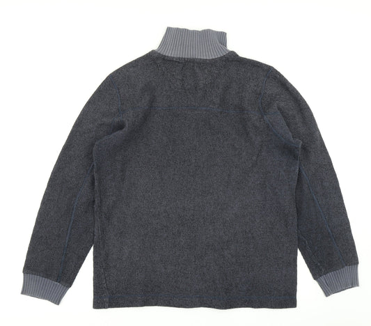 New Man Mens Blue Knit Pullover Jumper Size M