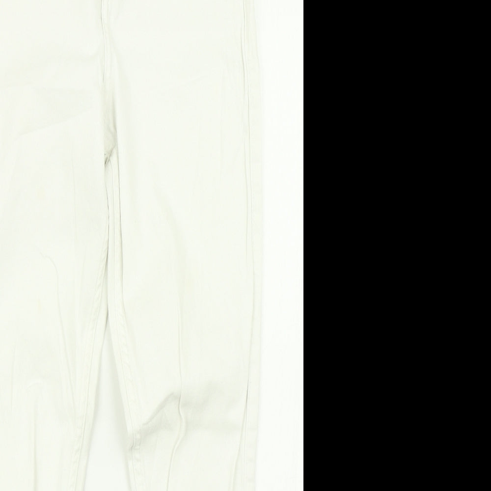 Hollister Womens White Denim Skinny Jeans Size 27 in L25 in