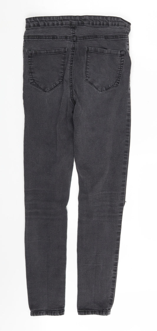 Denim Co. Womens Grey Denim Skinny Jeans Size 10 L27 in