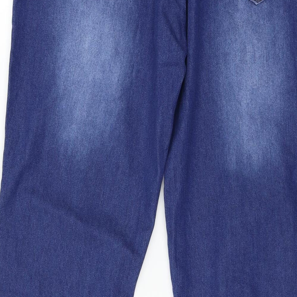 Preworn Womens Blue Denim Straight Jeans Size L L31 in