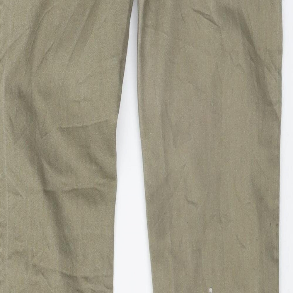 Pull it Womens Green Denim Skinny Jeans Size 26 in L30 in