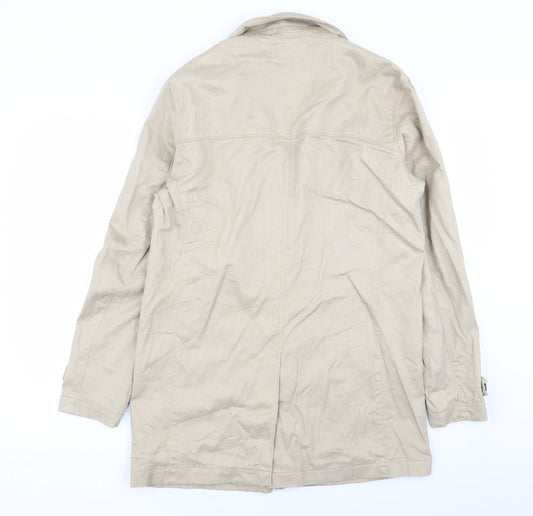 Selected Homme Womens Beige Overcoat Coat Size M