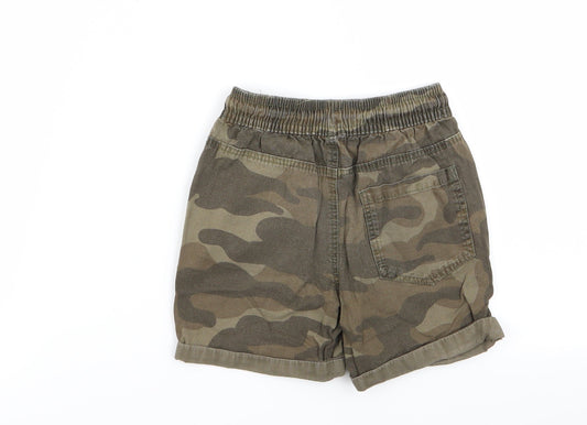 denim and co Boys Multicoloured Camouflage Chino Shorts Size 3-4 Years
