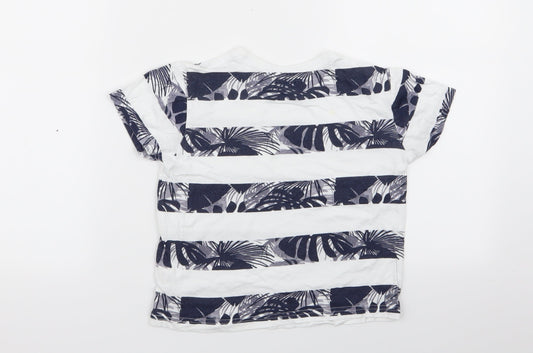 Primark Boys Multicoloured Striped Basic T-Shirt Size 5-6 Years