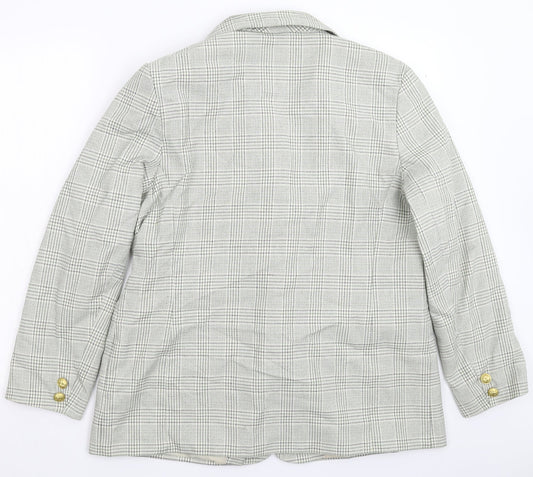 Emma Hamilton Womens Multicoloured Check Jacket Blazer Size 18