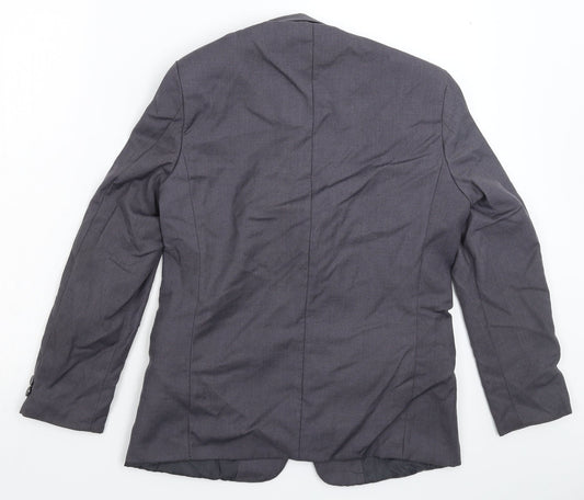 VivaKi Womens Grey Jacket Suit Jacket Size 12