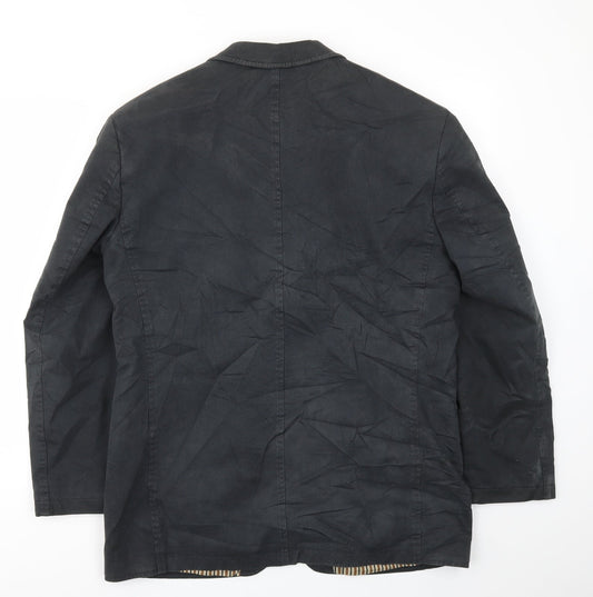 IE Mens Blue Jacket Blazer Size 38