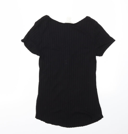 H&M Womens Black Basic T-Shirt Size M