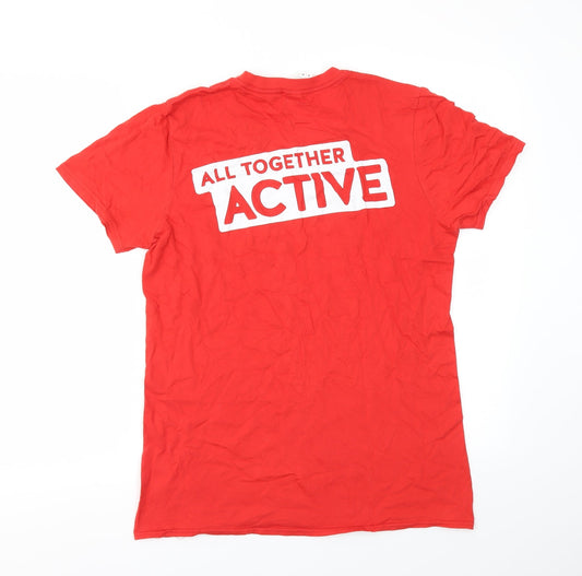 KING CAMPS Mens Red T-Shirt Size M