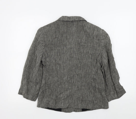 ALEX&CO Womens Brown Colourblock Jacket Blazer Size 10