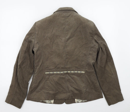 Klass Womens Brown Jacket Blazer Size 14