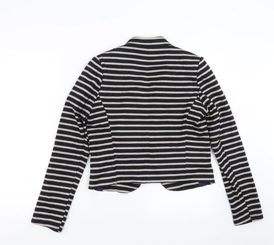 Dorothy Perkins Womens Black Striped Jacket Size 8