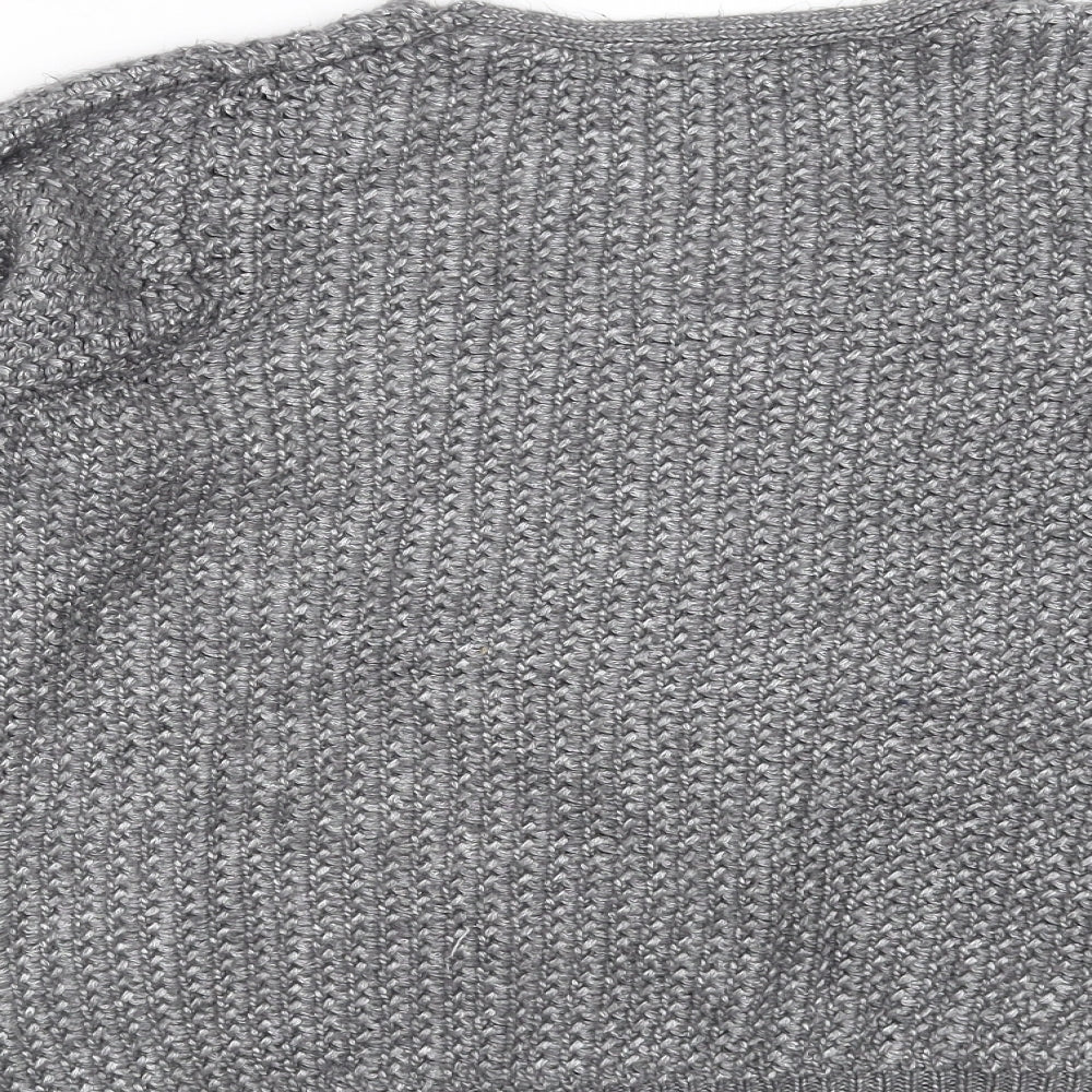 George Womens Grey Knit Pullover Jumper Size M
