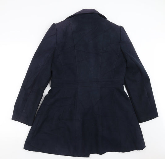 Primark Womens Blue Pea Coat Coat Size 14