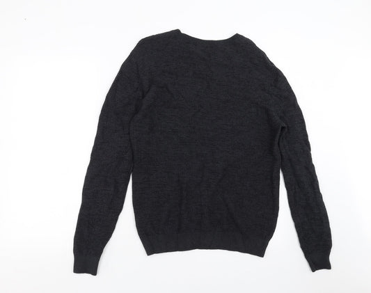 George Mens Grey Pullover Jumper Size M