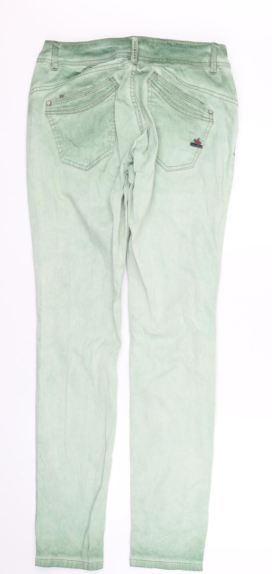 Beuna Vista Womens Green Denim Straight Jeans Size M L29 in