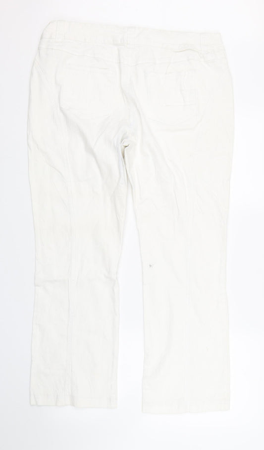 Together Womens White Denim Straight Jeans Size 20 L26 in