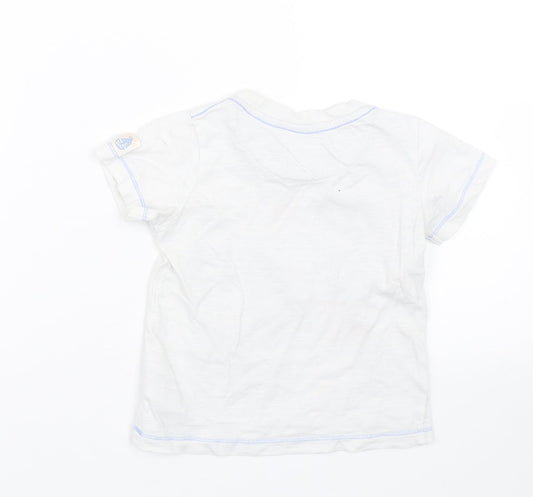 Mothercare Boys White Basic T-Shirt Size 18-24 Months - Summer