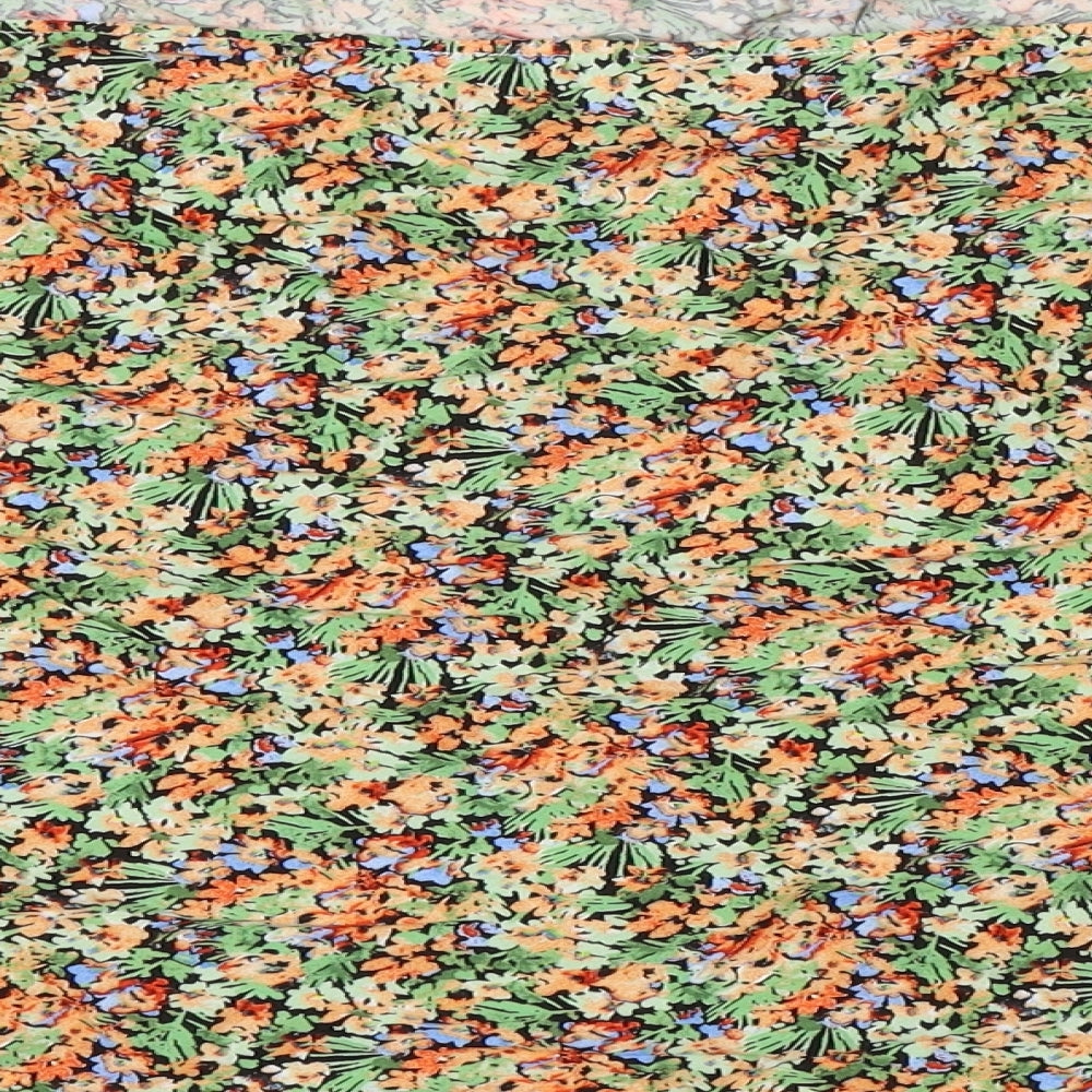 ASOS Womens Multicoloured Floral Skater Skirt Size 30