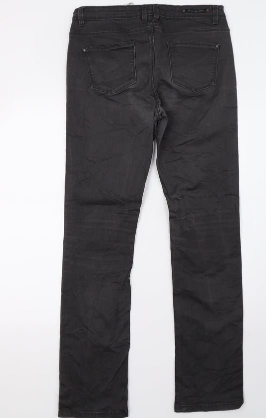camateu Womens Grey Denim Skinny Jeans Size 12 L32 in