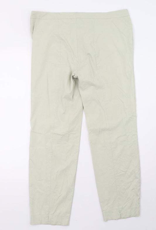 ponte vecchio Womens Green Trousers Size 14 L30 in
