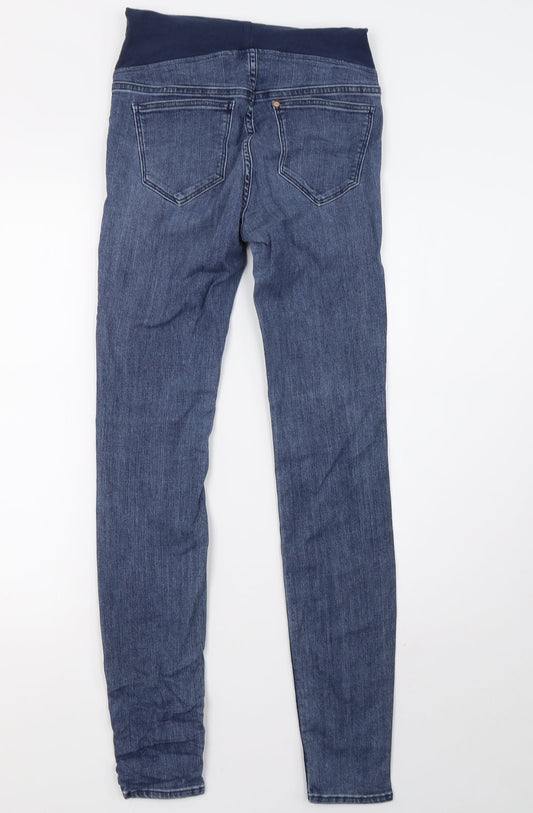 H&M Womens Blue Denim Skinny Jeans Size 8 L30 in