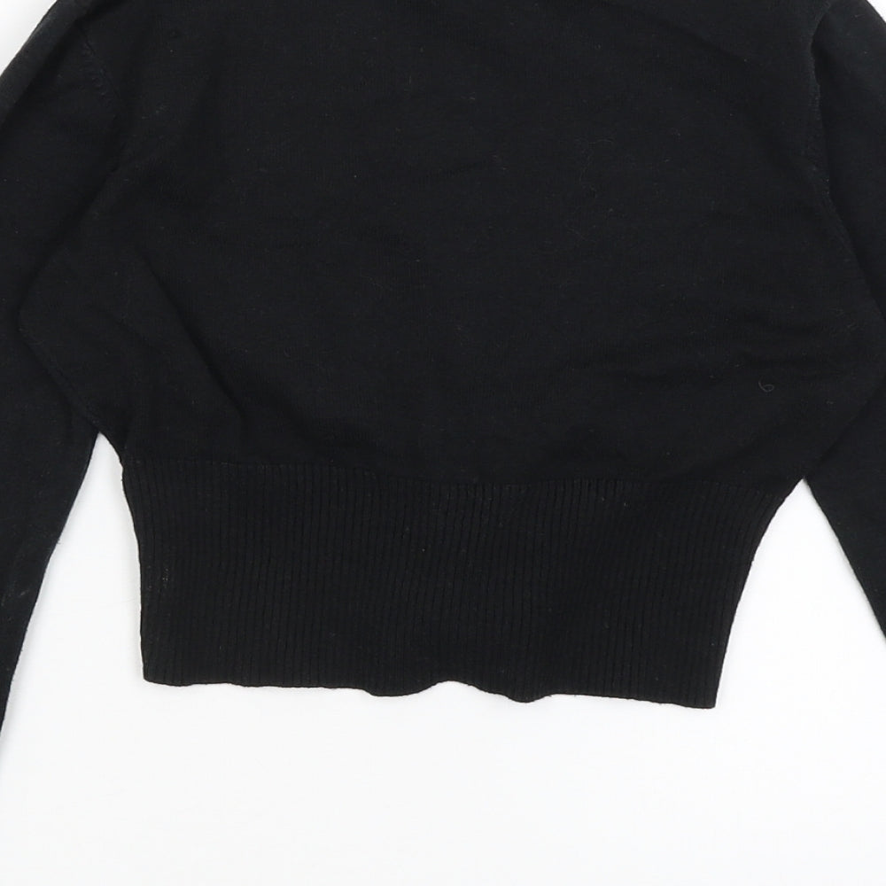 Bay Womens Black Cardigan Jumper Size 6