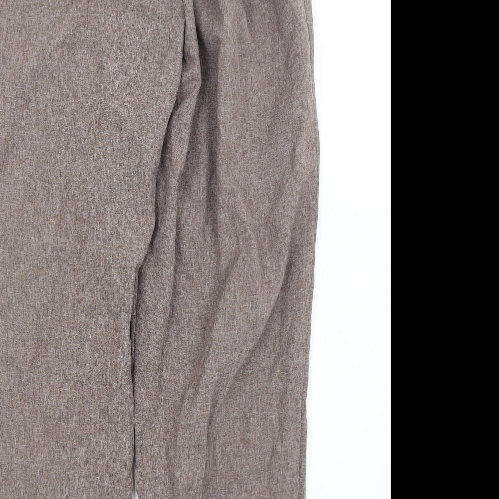 Emma Collection Womens Brown Trousers Size 16 L25 in