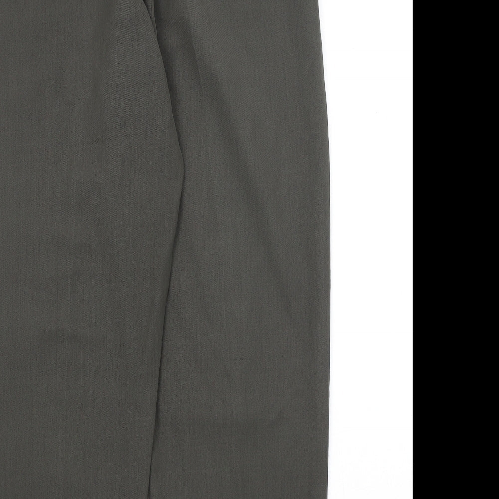 Preworn Womens Green Trousers Size 16 L27.5 in