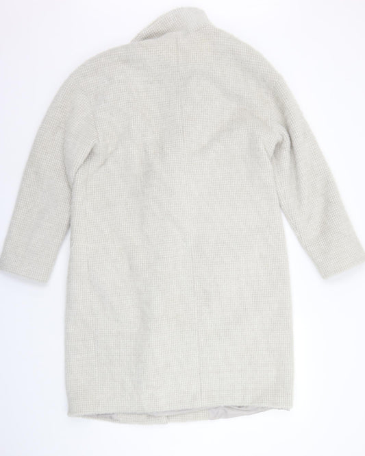 New Look Womens Grey Jacket Coat Size 12