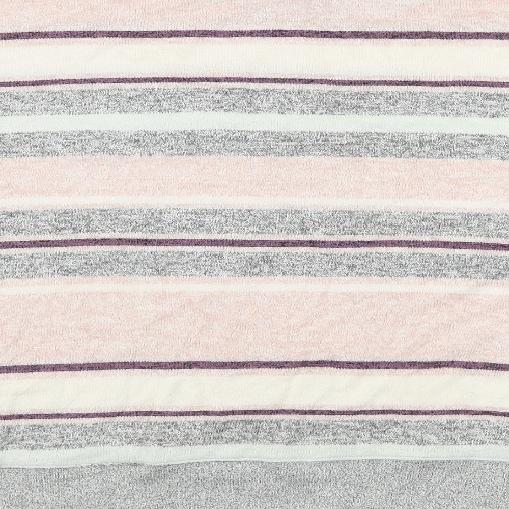 NEXT Womens Pink Striped Pullover Jumper Size M
