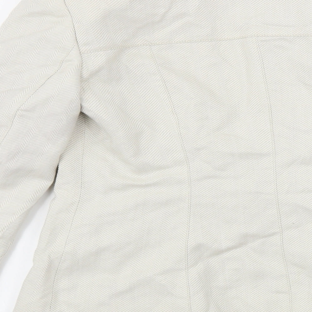 NEXT Womens Beige Jacket Blazer Size 10