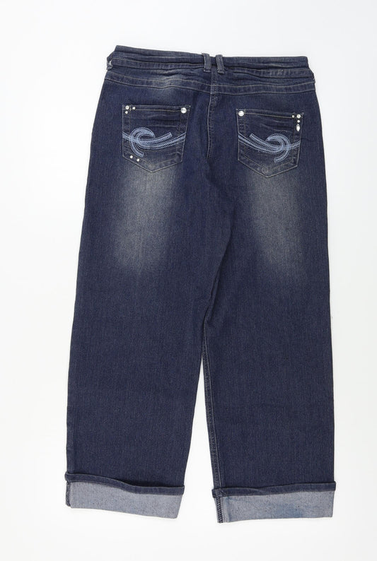 miladys Womens Blue Straight Jeans Size 10 L24 in