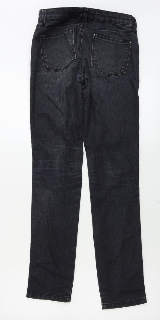 uno Womens Black Skinny Jeans Size 6 L28 in