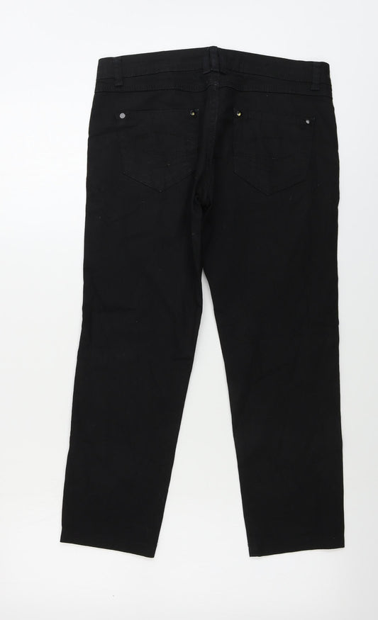 Preworn Womens Black Skinny Jeans Size 10 L23 in