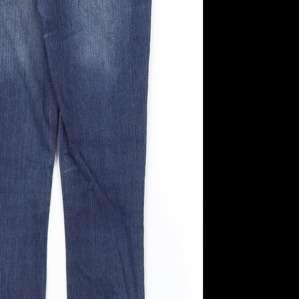 Denim 24/7 Womens Blue Denim Skinny Jeans Size 10 L26 in