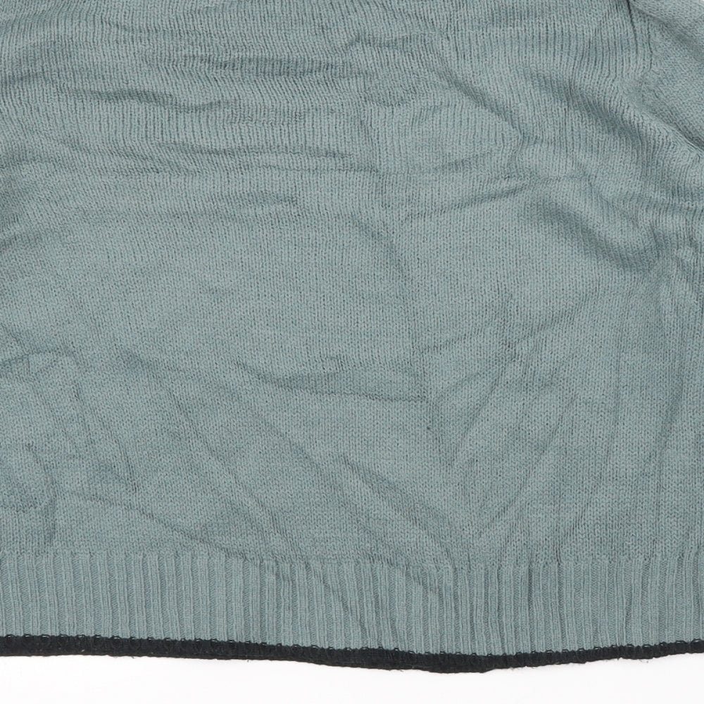 H&M Womens Green Pullover Jumper Size S