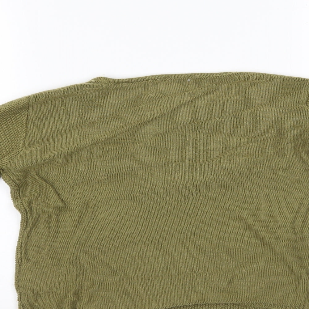 Zara Girls Green Pullover Jumper Size 9-10 Years
