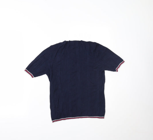 Marks and Spencer Womens Blue Basic T-Shirt Size 14
