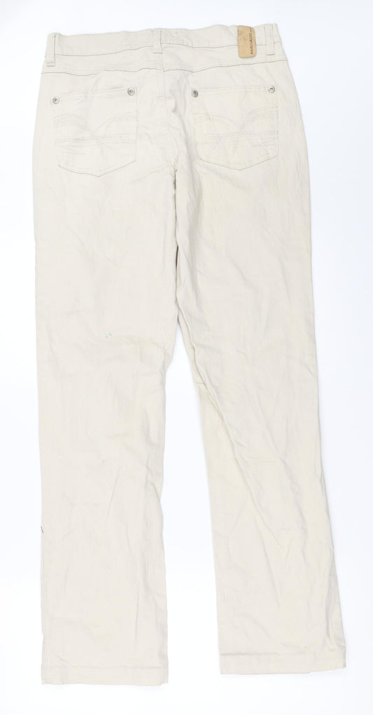 Marc Lauge Womens Beige Straight Jeans Size 31 in L32 in