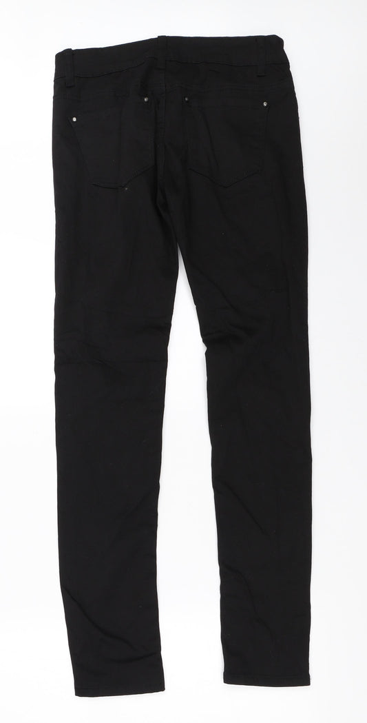 Miss Free Womens Black Skinny Jeans Size 28 in L30.5 in