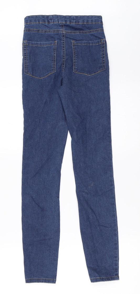 Primark Womens Blue Denim Skinny Jeans Size 6 L27 in