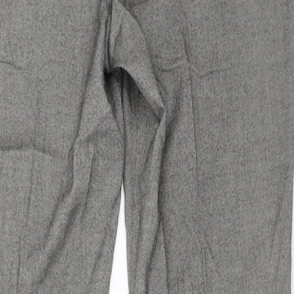 Papaya Womens Grey Trousers Size 37 in L30 in