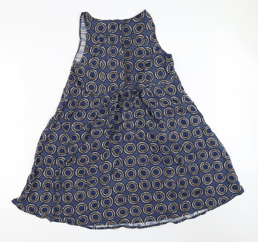 H&M Womens Blue Geometric Mini Size 36