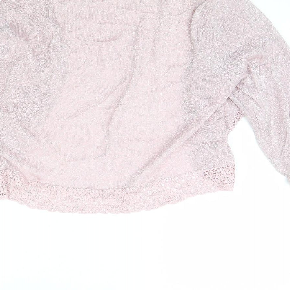 Brand and care label for Fay Louise girls’ pink jacket, size XL