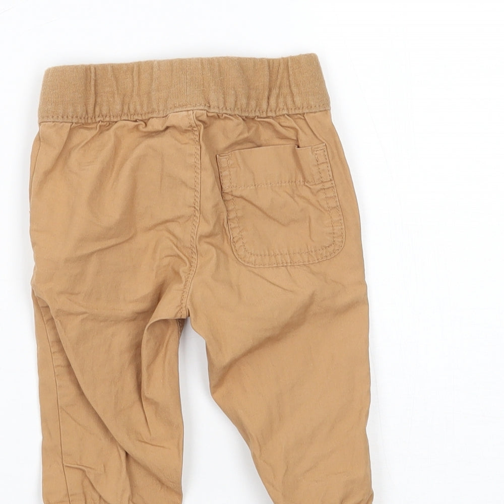 Brand and care label for Gap Baby Beige Cargo Trousers, size 3-6, Months